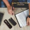 Мужской чехол для ручки ручной работы из натуральной кожи, ретро 3/6 слотов, коробка для ручек, женский офисный чехол для авторучки, школьные канцелярские принадлежности