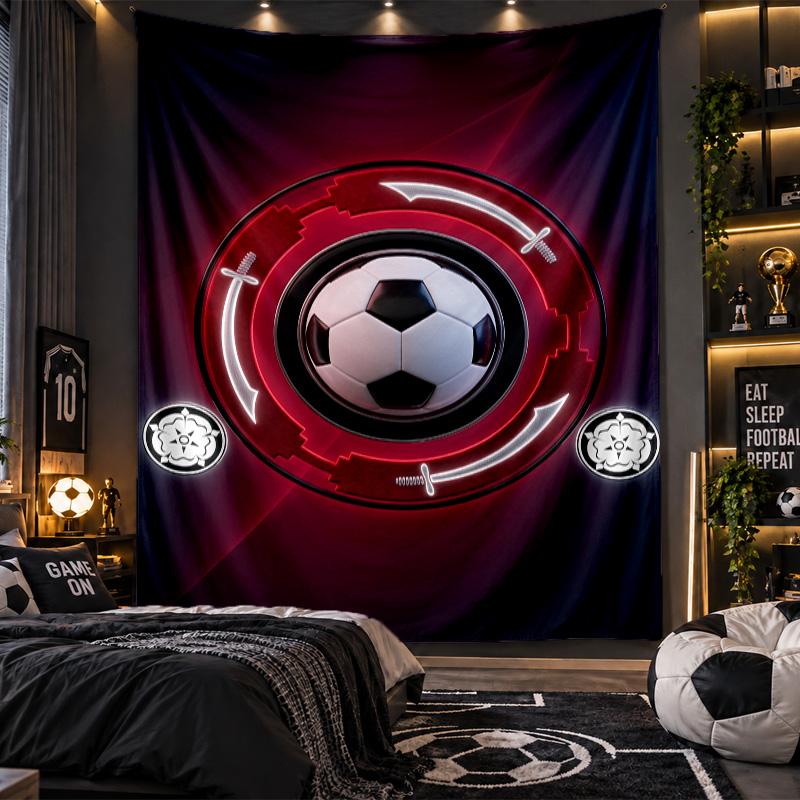 Wall Hanging Tapestry Sheffield United Football Print Cloth for Living Room Bedroom Home Decor