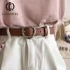 Женские ремни для платьев, джинсов, повседневные модные ремни класса люкс для женщин, высококачественный женский ремень, однотонный AL095