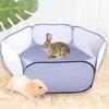 Small Pet Playpen Breathable Mesh Prevent Escape Collapsible Hexagonal Playpen Rabbits Guinea Pig Rabbit