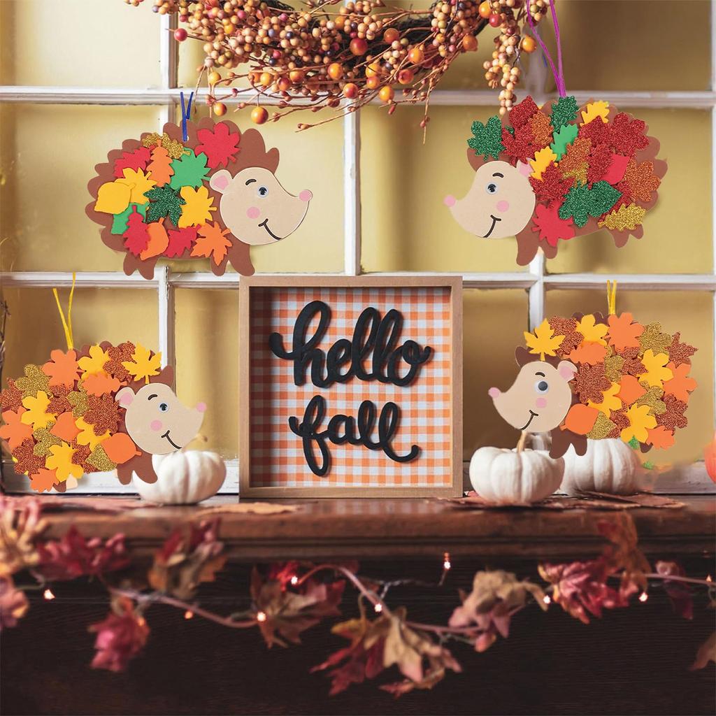 Набор для поделок из фетра «Ежик» Сделай сам Украшения для вечеринки по случаю дня рождения Детская мультяшная подвеска «Ежик» Подарки из фетра ручной работы Принадлежности для детского праздника