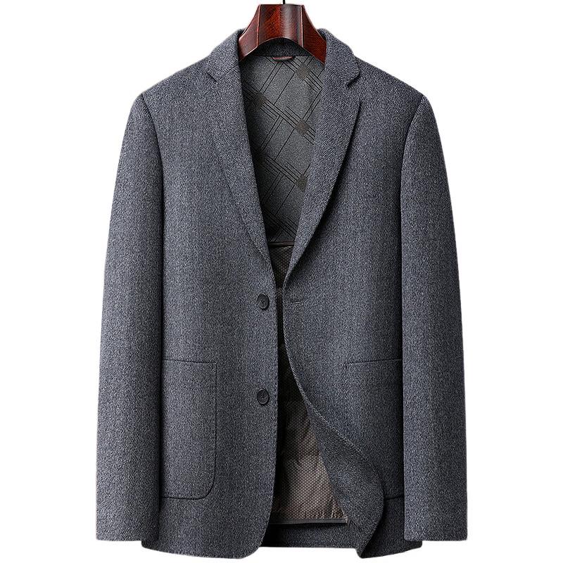 Pierre Cardin Men's Down-Lined Double-Faced Wool Blend Business Overcoat