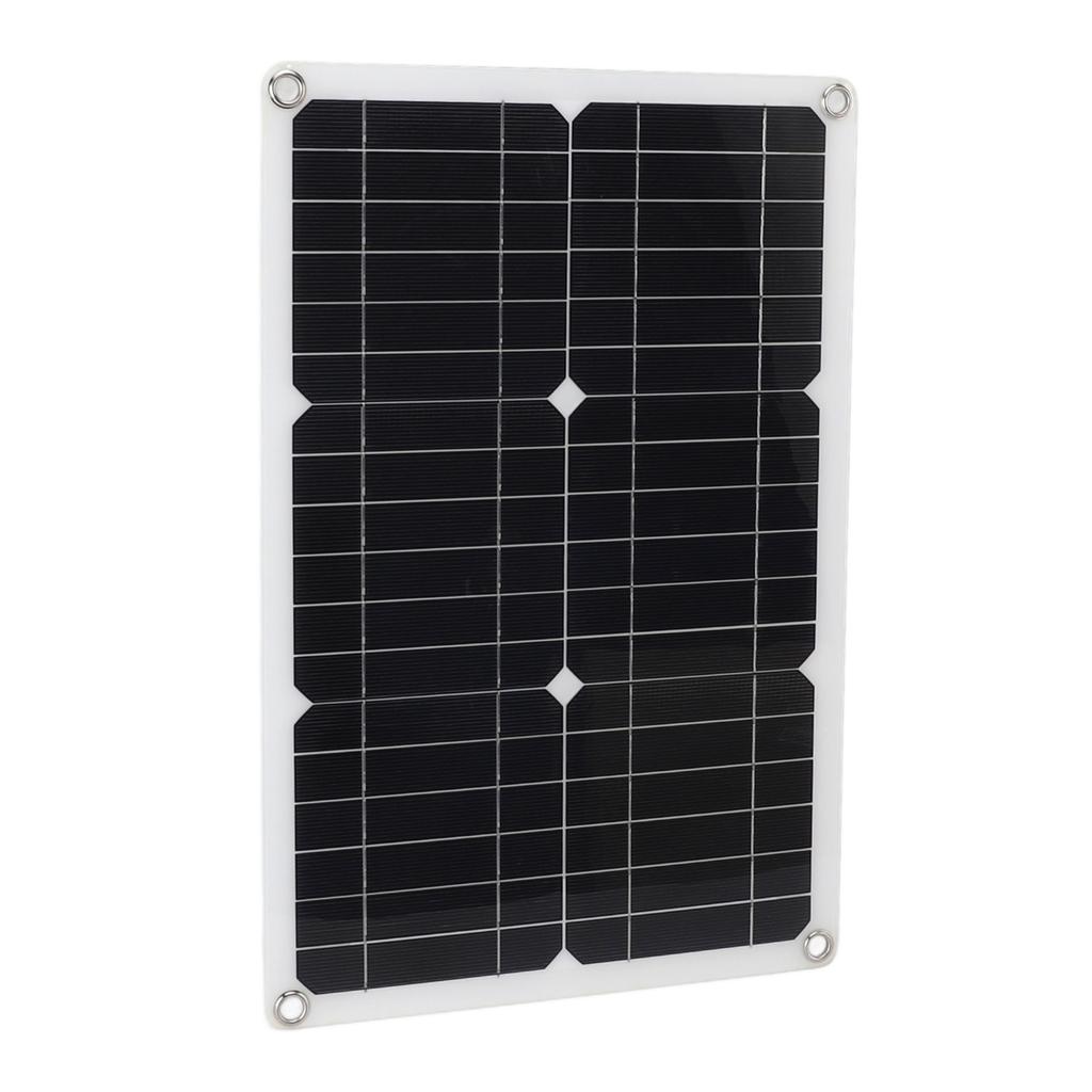 18V 20W Semi Flexible Solar Panel Monocrystalline High Efficiency Waterproof for Car RV Yacht Boat