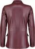 Блейзер женский из кожи ягненка, повседневный, бордовый, натуральный, стильный, ручной работы, классический