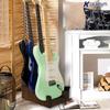 Guitar stand for three electric wooden guitar stand with partition suitable for band stage and electric guitars guitars, floor-mounted rack,
