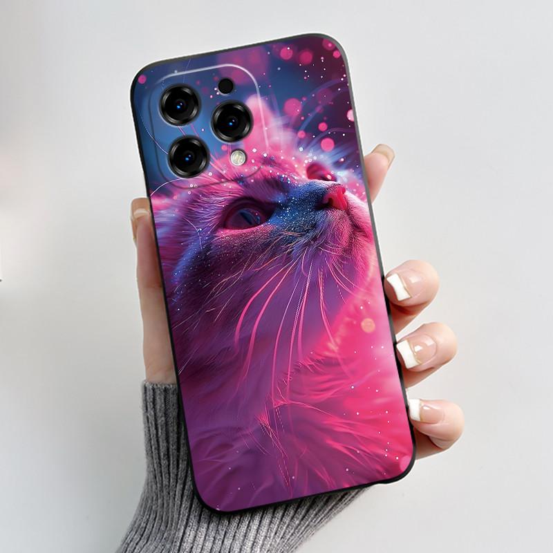 Casing For Doogee N55 / N55 Pro / N55 Plus Case Aesthetic Fashion Cute Cat Cartoon Soft Silicone Back Cover Shockproof Bumper