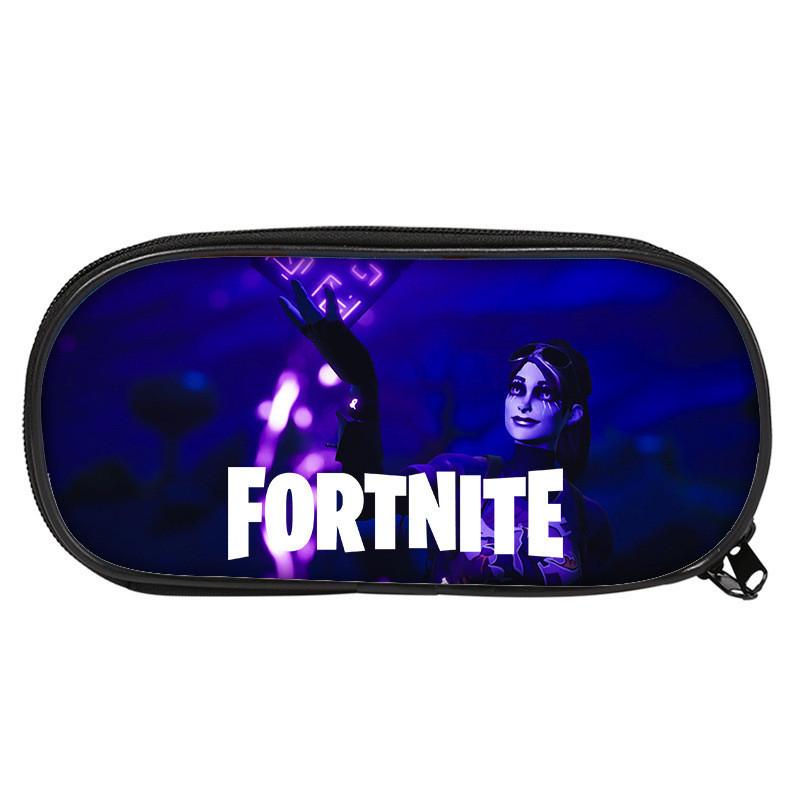 Fortnite Pattern Student Single Layer Stationery Pencil Bag Stationery Storage For School And Travel Use