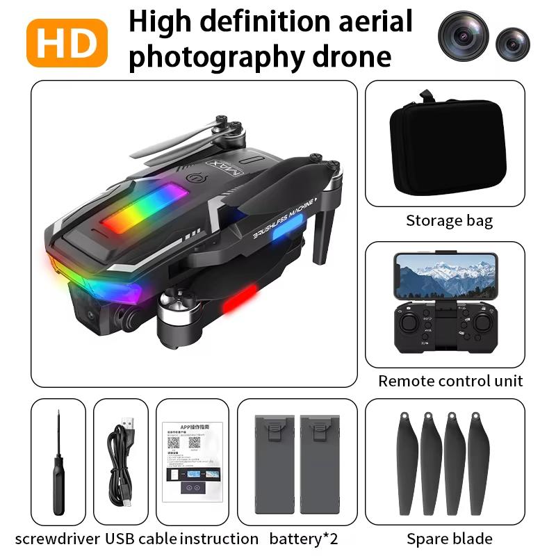 2025 New A11 Max RC Drone 8K ESC Dual Camera Aerial Aircraft All-round Obstacle Avoidance Brushless WIFI FPV Quadcopter Toy Gift