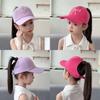 Корейский стиль Летняя детская шляпа от солнца с бантом Детская козырек шляпа однотонная полупустая верхняя шляпа для детей