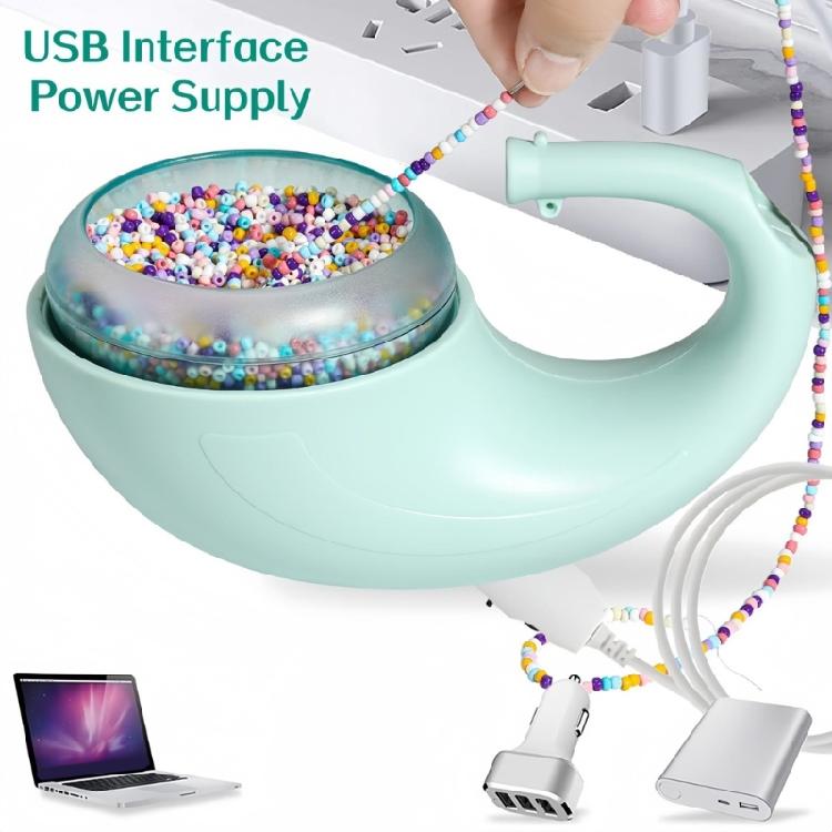 Быстрый и эффективный USB-электрический инструмент для нанизывания бусин для изготовления бижутерии своими руками Пластиковая текстура Безопасность и долговечность