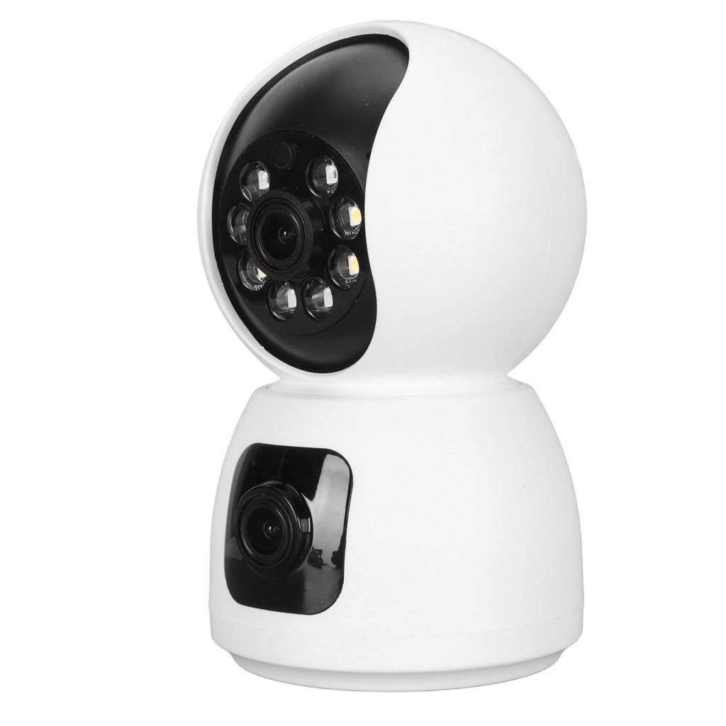 Indoor Camera Dual Lens 2K Full HD Night Vision Two Way Audio Motion Detection Indoor Security