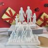 Семья из четырех форм для подсвечников Семья из четырех форм для подсвечников для рукоделия Подсвечник для чайной свечи Украшения для комнаты