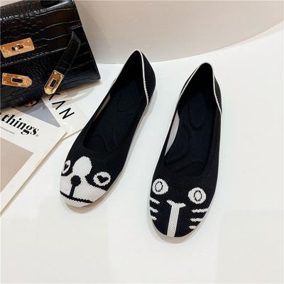 Женские кеды на плоской подошве, супер милые, милые, с кошкой и собакой, цветные, модные, с круглым носком, с мелким вырезом, трендовая обувь