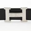 Hermes Ремень H 85 ремень двусторонний Черный / Коричневый Телячья кожа унисекс Б/У