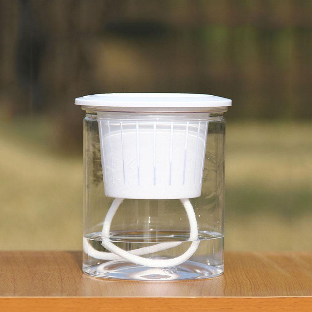 Прозрачный самополивающийся цветочный горшок для растений PP Resin Planter Home Garden Decor