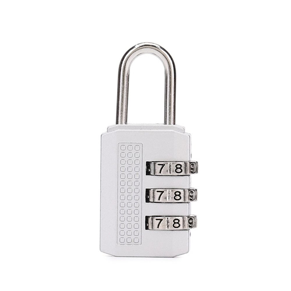 Mini Number Lock 3 Digit Zinc Zinc Alloy Padlock Portable Password Lock  Trolley Case