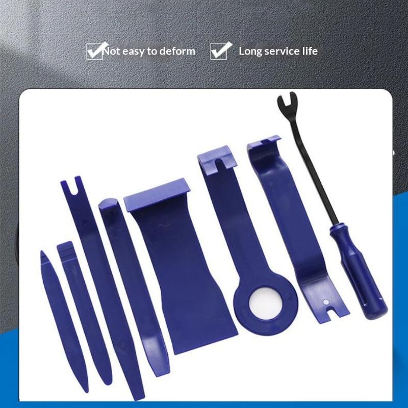 8Pcs ABS Car Hand Disassembly Tool Set Durable Auto Pry Kit for Stereo DVD Interior Panel Removal Modification