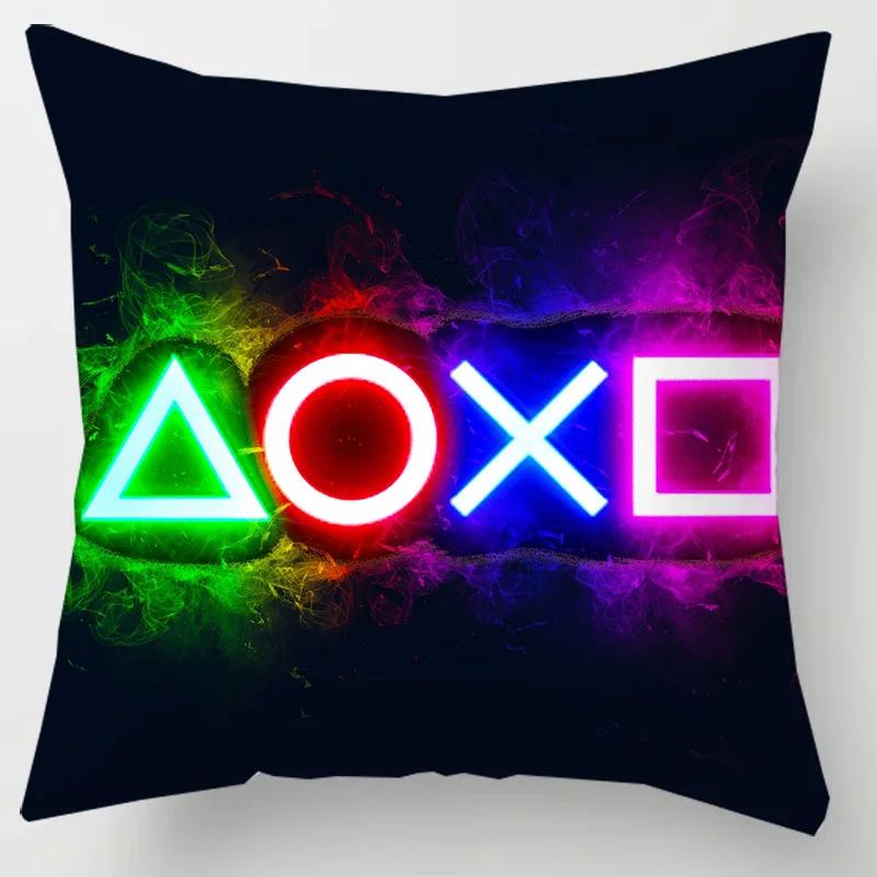 Home Decor TV Game Fan Style Square Pillowcase Cushion Cover Anime New Design Gamer Grip Printed 45x45 Gift for Kids