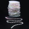 10mm Colorful Beads Chain Roll Acrylic Disc Decorative Beads Chain Festival Site Accessories 30m