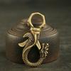 Vintage Brass Dragon Statue Mascot Keychain Animal Handicrafts Antique Creative Gifts Ideal for Use In the Office