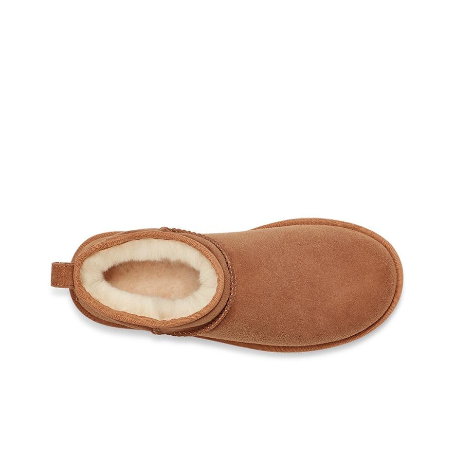 UGG Классические ультра мини-ботинки Chestnut женские кроссовки коричневые 1116109-CHE