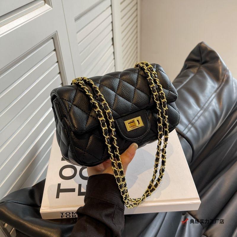 Korean Version of Fashion Chain Bag, High-end Commuter Underarm Bag, Portable Foreign Style Diamond Bag, Niche Explosion, Single Shoulder Crossbody