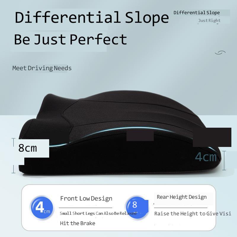 Подушка с регулировкой высоты автомобильного сиденья, увеличенный толстый чехол для водителя, для невысоких людей, защитный коврик из пены с эффектом памяти