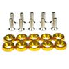 10pcs Car Modified Hex Fasteners Fender Washer Bumper Engine Concave Screws Aluminum Fender Washers and M6 Bolt