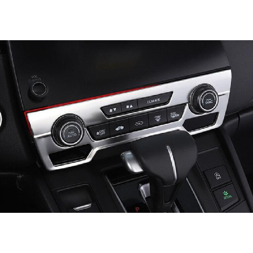 Trim For Honda CRV CR-V EX 1Pc Silver Titanium 2017- Console AC Switch Panel