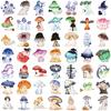 50 Cartoon Halloween Mushroom Ghost Doodle Stickers Decorate Suitcase Laptop Diy Waterproof