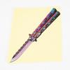 Butterfly Knife Personality Car Sticker Funny 3D DIY Scratch Decal 13cm