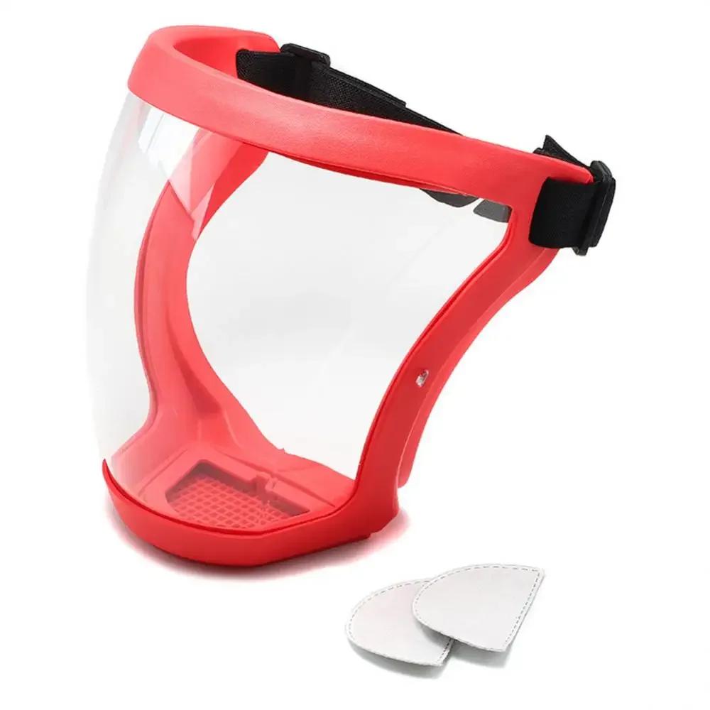 Полнолицевой щиток, прозрачная защитная маска с фильтрами, защита от брызг масла, защита от запотевания глаз, защита от запотевания головы, защитные очки для работы