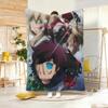 Supernatural Action Anime K-Kekkai Sensen Throw Lightweight 240g Flannel Blanket Soft Skin-friendly for Summer Cooling