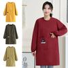 Long Sleeve Kitchen Apron Waterproof Catering Work Clothes Coffee House Aprons for Home Kitchen