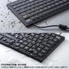 SANWA SUPPLY Водонепроницаемая и пыленепроницаемая клавиатура со встроенным магнитом SKB-BS8BK
