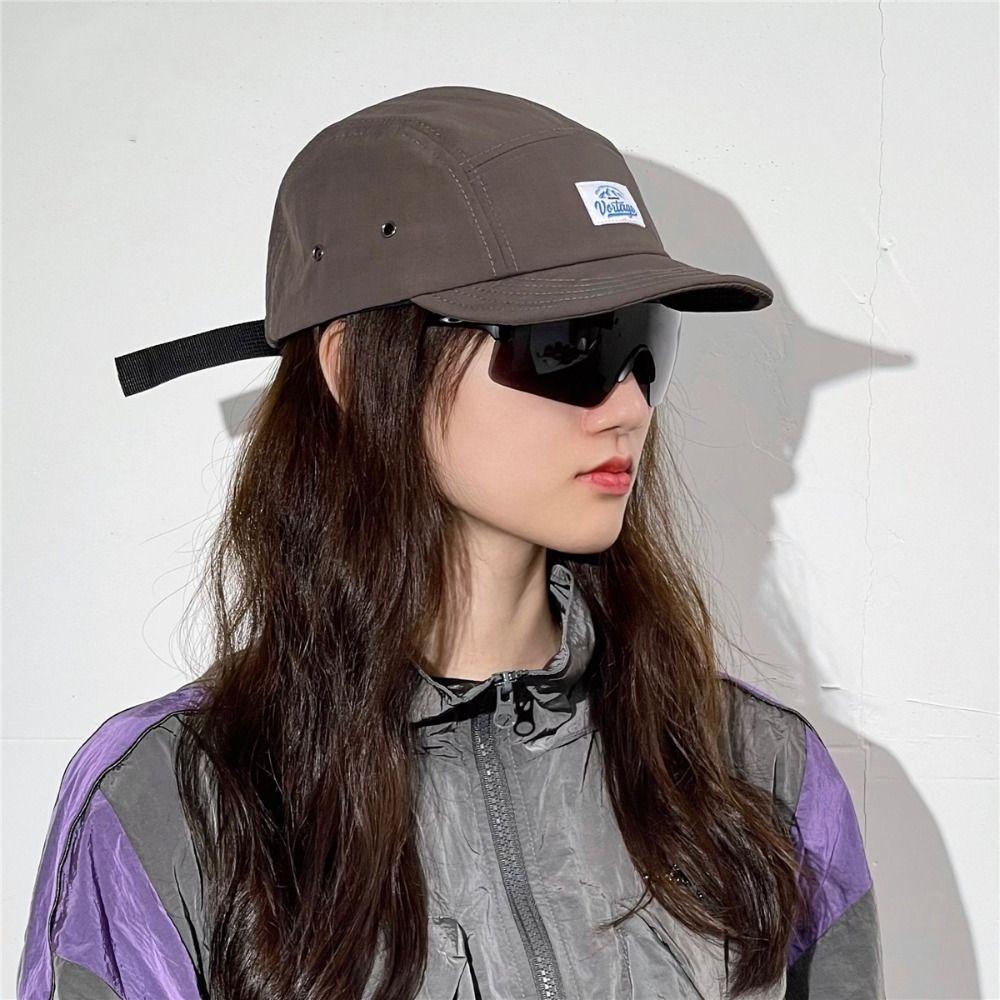 Quick-drying Women Sun Hat Japanese Snapback Cap Personality Short Brim Baseball Cap  Streetwear