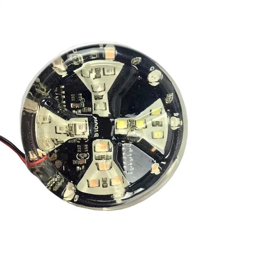 Colorful Atmosphere Lamp Motorcycle Car LED Strobe Light Flash Lamp Car Styling Modified Snowflake Lights Fire Wheel Lights