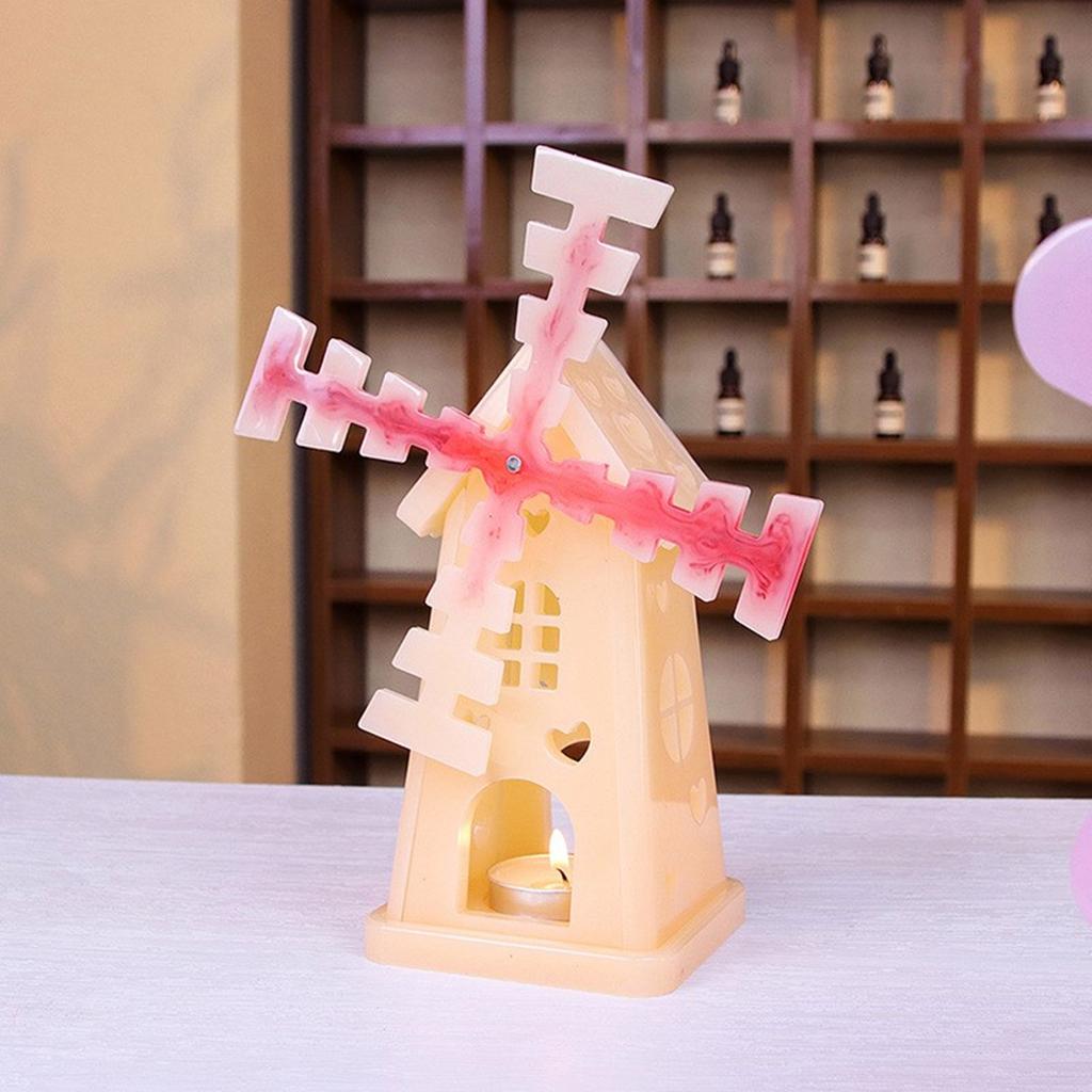 Силиконовая форма для подсвечника, вращающаяся форма ветряной мельницы, материалы для рукоделия, силиконовая текстура для изготовления подсвечника