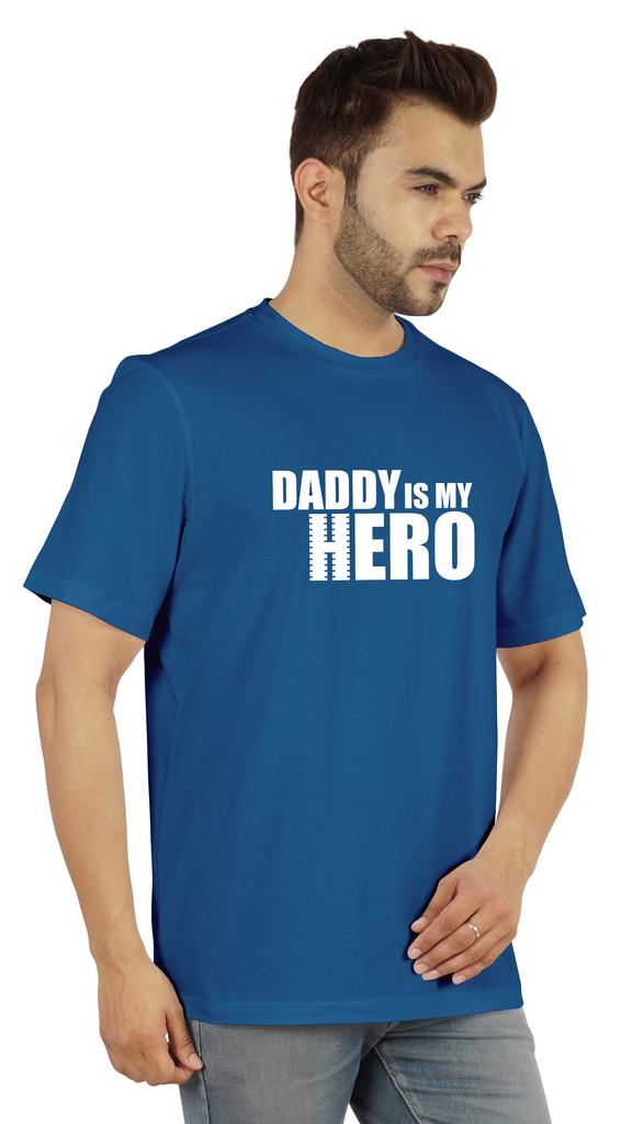 Inkmeso Футболка с графическим принтом для мужчин Футболка Daddy Is My Hero Футболка из джерси Футболка ко Дню отца
