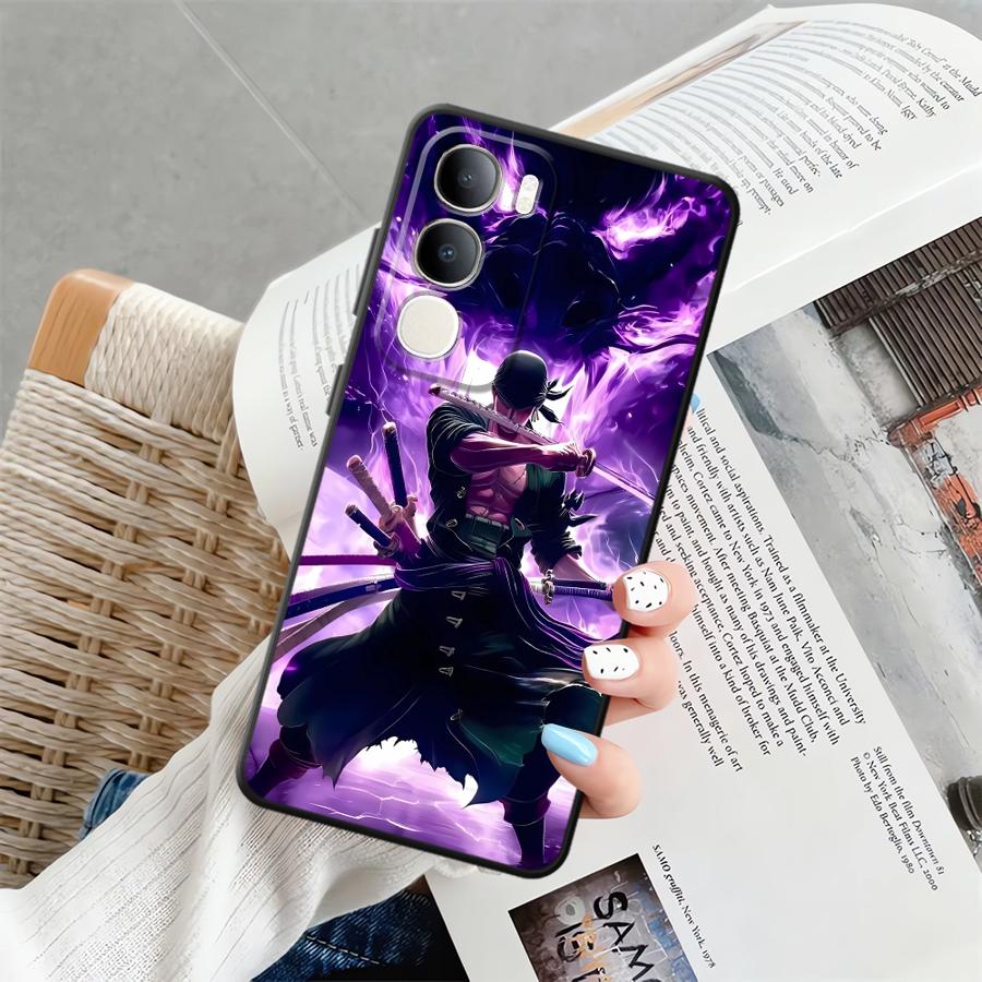 Чехол для телефона One Piece Зоро для Vivo Y71 Y91 Y51S Y78 Y53S V25 V30 Y50 Y95 Y75 Y81 Y52S Y93 V21E V23 V29 V27