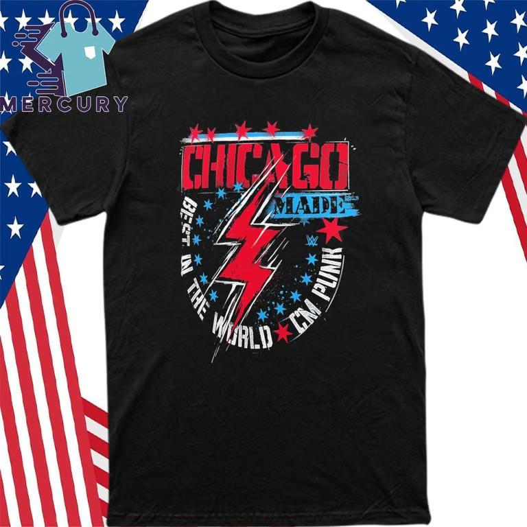 CM Punk Чикаго Сделано Футболка Унисекс Футболка