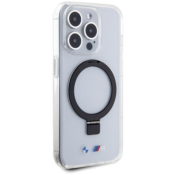 BMW BMHMP15LURST iPhone 15 Pro 6.1" transparent/clear hardcase Ring Stand M Collection MagSafe