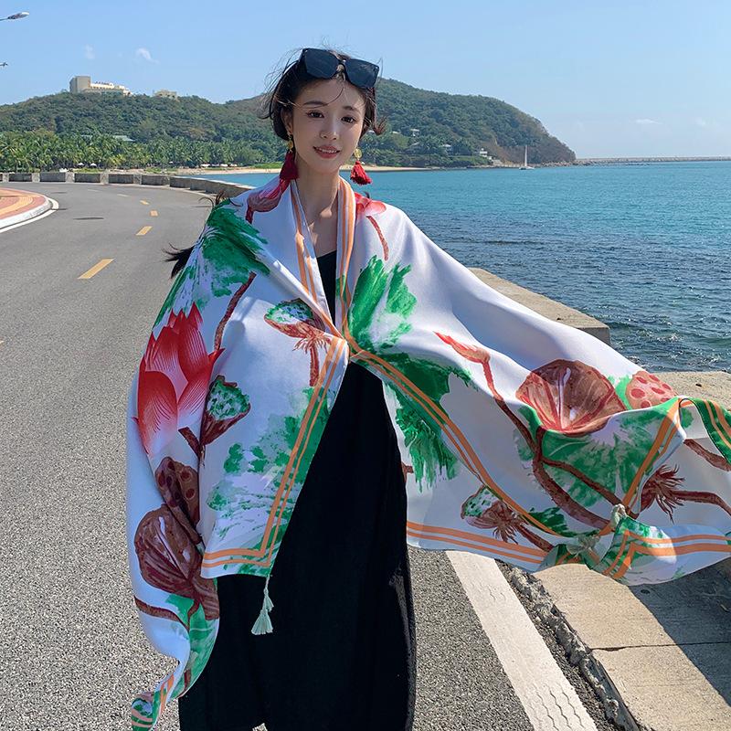 180*90см Дорожные Пляжные Солнцезащитные Шарфы для Женщин Бикини Большой Парео Шарф Бразильский Купальник Пляжная Накидка Шали