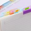 Candy Color File Classification Clamp Transparent Bookmark Clip High Quality Corner Clip  Student
