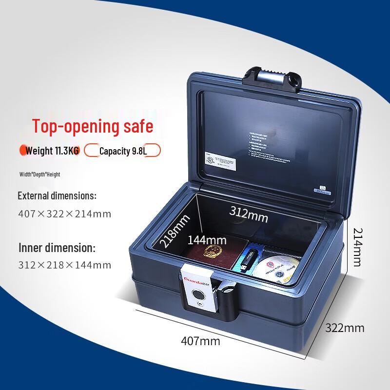 Shield 2030DC Fireproof A4 Document Safe with Electronic Lock