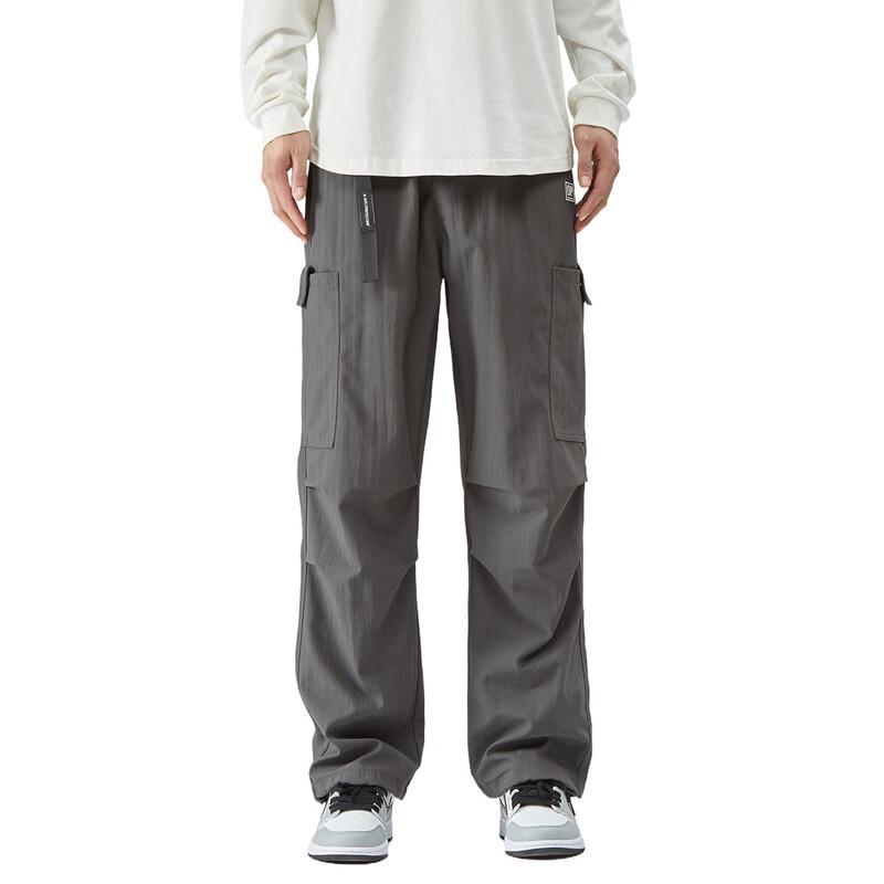 OVERPROTECTIONit Men's Sporty Straight-Leg Parachute Cargo Pants
