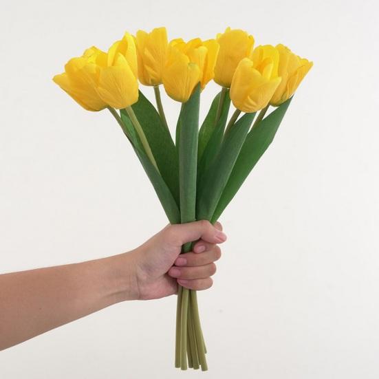 7 шт. имитация тюльпанов, реалистичный красивый искусственный букет цветов для украшения дома, свадьбы, вечеринки