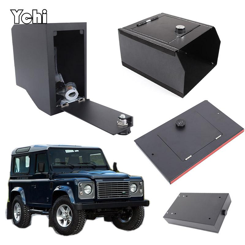 For Land Rover Defender 90 110 130 2004-2018 Aluminum Alloy Car Security Safe Box Storage Privacy Protection Car Accessories XS7