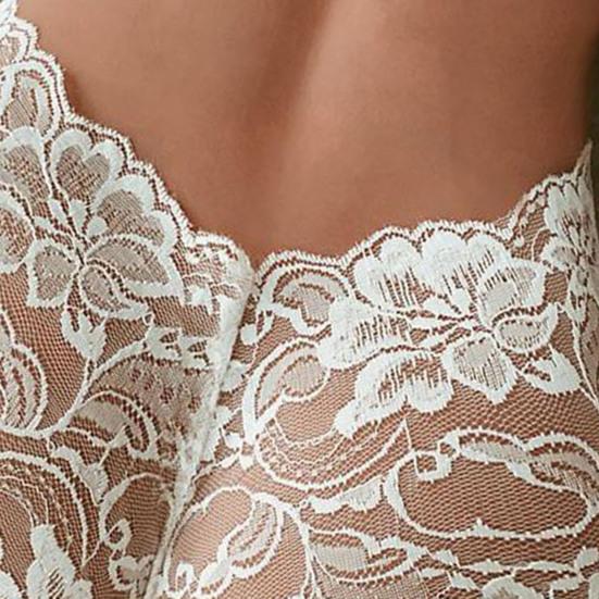 Panties Low Waist Plus Size Lace Embroidery See-through Ruffles Sexy Briefs