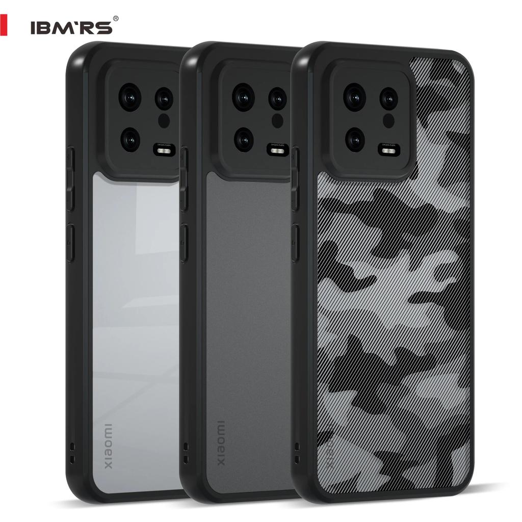 (Comes with wrist strap)IBMRS for Xiaomi 13 Case,camouflage Shockproof matte Phone Case